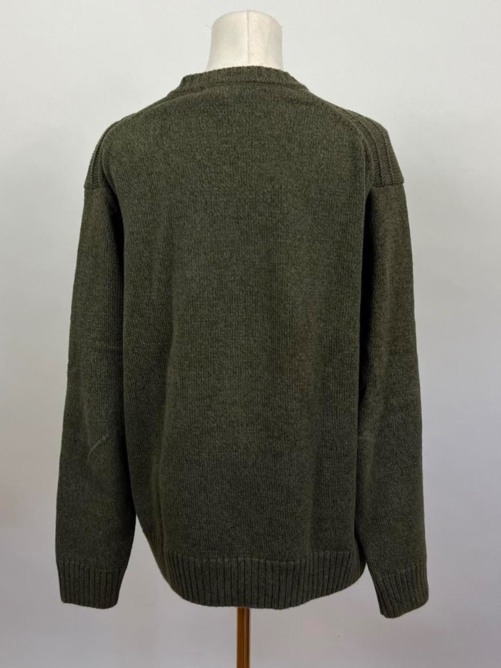 Vintage Cotton Khaki sweater - Picture 2 of 3